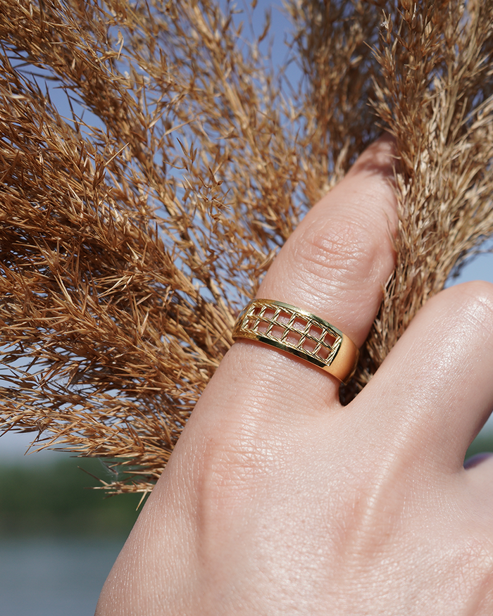 Rope Pattern Jewelry - 14k Gold Ring